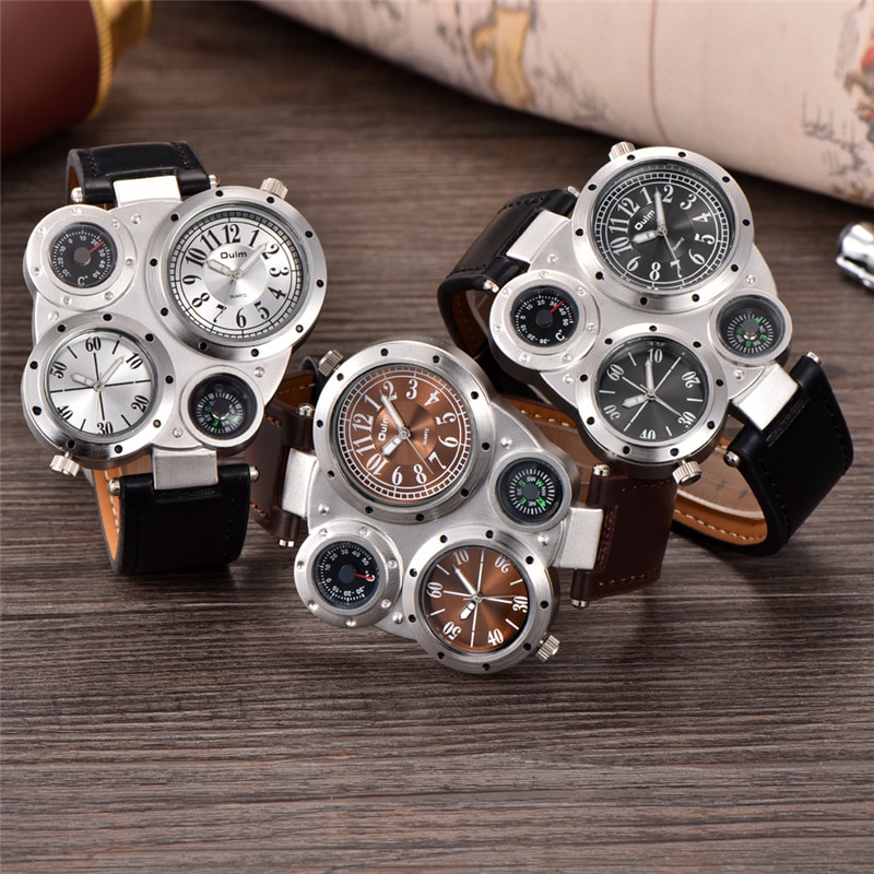 Guess Orologio Uomo Zeus Multi Quadrante - Cassa 47mm, Cinturino In Gomma Nera, Impermeabile 5 ATM