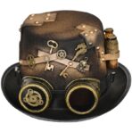 cappello steampunk marrone