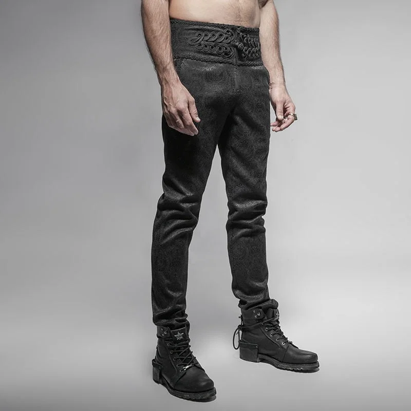 Jeans Uomo Pantaloni Stretch Jeans Basic Slim Fit Patchwork Distrutto
